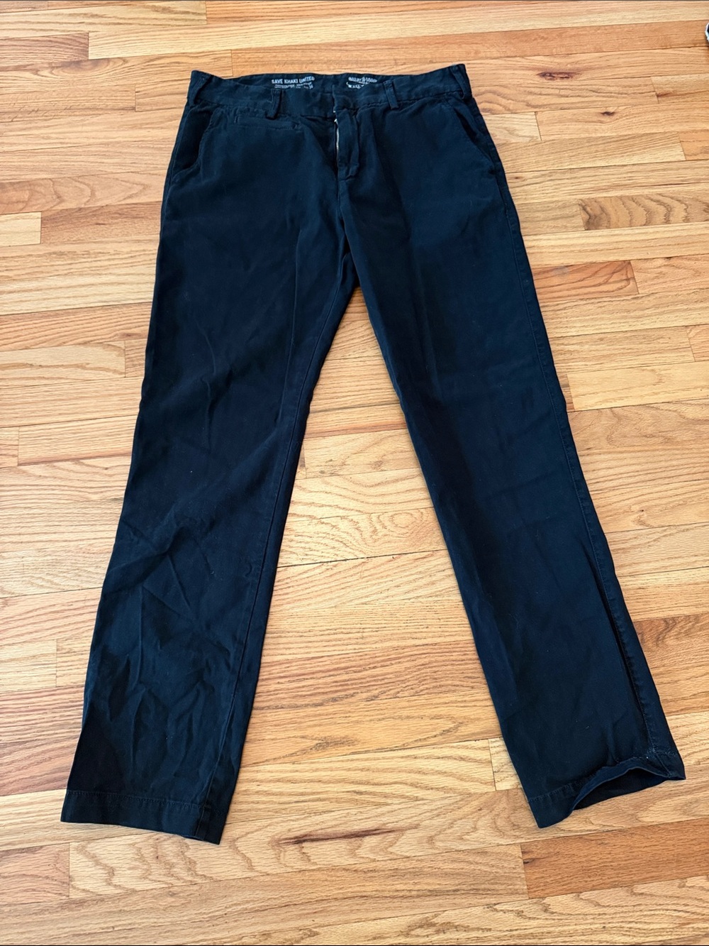 Men's Black Chino Pants - Classic Straight Fit
